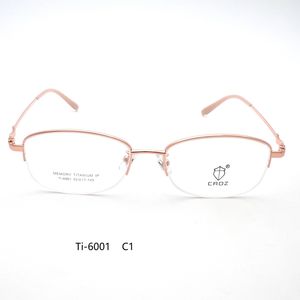 กรอบแว่นตาโลหะ Ti-6001 น้ำหนักเบา ทนทาน ทันสมัย ดีไซน์ยืดหยุ่นเพื่อความสบาย - Product Image 2