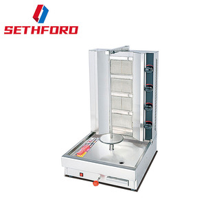 3,4 brûleurs Commercial Gas Shawarma Kebab Machine Comptoir Poulet Doner Pita Faisant La Machine - Product Image 2