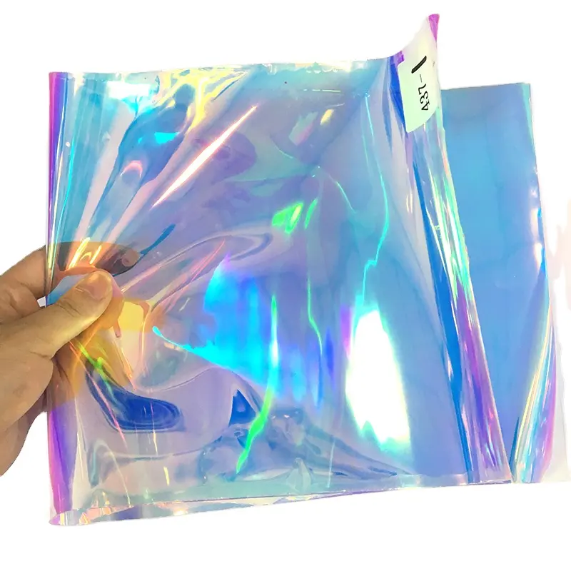Iridescent film dichroic lamination Holographic Breathable TPU Film For Bags and shoes