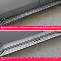 JETOUR T2, tira de umbral modificada de acero inoxidable, cubierta de Pedal lateral, pegatina de Panel, accesorio para viajero de coche, estribos