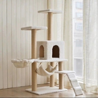 Arbre à griffer pour chat griffoir d'intérieur pour chat, maison de support Kitty Condo, jouets amusants pour chatons, maison de jeu pour animaux de compagnie