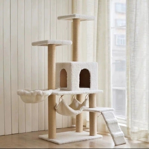 Mèo scratcher cây trong nhà mèo <span class=keywords><strong>scratching</strong></span> bài viết đứng nhà Mèo căn hộ vui mèo đồ chơi cho mèo con vật nuôi chơi nhà - Product Image 4