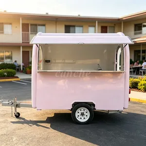 Camion de restauration mobile électrique standard américain, couleur chocolat violet, pour la vente de snacks de rue, avec équipement - Product Image 1