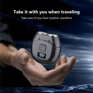 Rasoir Électrique Portable de Voyage Rechargeable USB IPX5 à Double Lame Rotative, Lavable, à Fixation Magnétique, pour Hôtel et Usage Domestique - Product Image 5