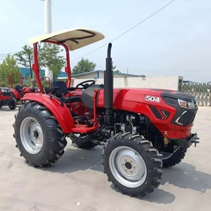 Mini tracteur agricole 4x4 de 50 CV avec chargeur frontal, pelle arrière, moteur, boîte de vitesses et pompe - Product Image 4