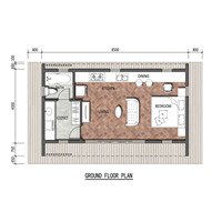 Maisonnette préfabriquée en bois de luxe sur mesure Quacent, durable, pour jardin, bureau et espace de vie, villa préfabriquée, cabane, assemblage rapide