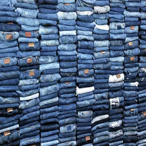 Überschuss Kleidung Markenzeichen Herren Jungs Denim-Hose Super niedriger Preis Überproduktion Marken Denim Jeans Skinny Straight Jeans-Hose