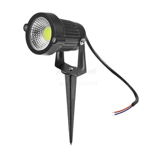 Lampu spot desain luar ruangan lampu COB taman luar kualitas baik proyek pencahayaan seri luar led spike Light bodi aluminium