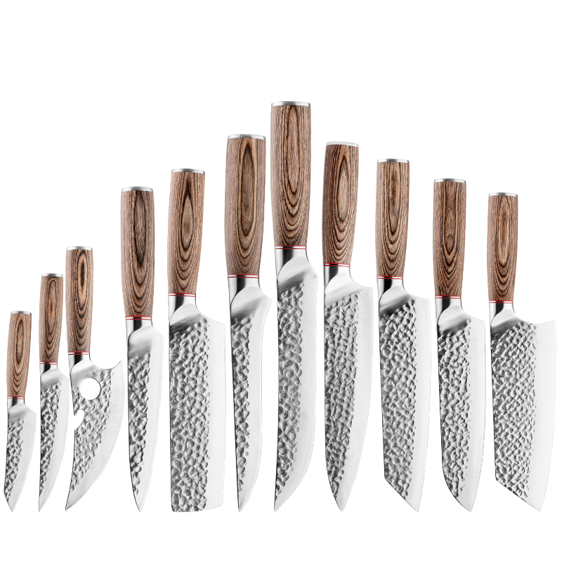 Set di coltelli in legno da 11 pezzi