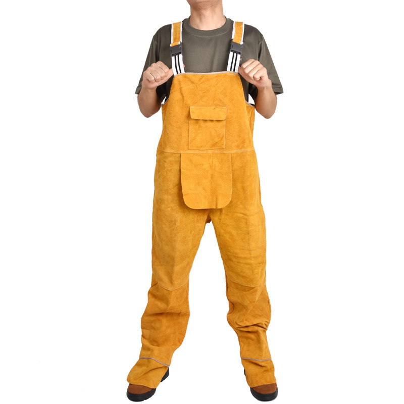 Костюм из воловьей кожи, Сварочная огнестойкая одежда, износостойкая термоизоляционная и огнестойкая одежда для защиты от сварки