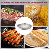 Daosheng Meilleure vente Plaque de cuisson ronde concave en acier inoxydable pour tortillas et tacos, pour camping en extérieur, style mexicain