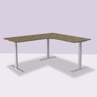 Table basse moderne en forme de l, bureau à support motorisé, intelligent, table basse