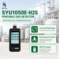 SYU1050E-H2S Layar IPS HD Tahan Air IP66 Sensor Elektrokimia USB Eksternal Detektor Gas Portabel Beracun Hidrogen Sulfida H2S