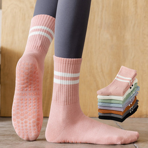 Chaussettes de yoga antidérapantes pour femmes, personnalisées, pour la salle de sport, le pilates, la <span class=keywords><strong>barre</strong></span>, l'hôpital, la danse - Product Image 3