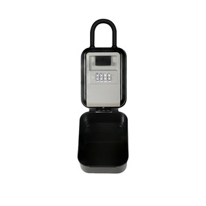 Caja de Seguridad con Cerradura de Combinación Iluminada, de Aleación de Aluminio, 4 Dígitos, Gris y Negro, para Uso en Obras de Construcción - Product Image 1