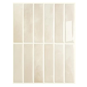 Modern White Vinyl PU PET Geometric Herringbone Self-Adhesive Wall <strong>Tiles</strong> 305x305mm Waterproof Shower <strong>Tile</strong> <strong>Sticker</strong> <strong>Kitchen</strong> - Product Image 6