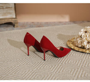 Escarpins classiques <span class=keywords><strong>de</strong></span> <span class=keywords><strong>mariée</strong></span> pour femmes, chaussures à talons hauts, aiguilles, - Product Image 6