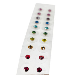 Semi Auricolari Arcobaleno <span class=keywords><strong>Swarovski</strong></span> - Kit di Perline per Agopressione e Cura Personale, Cerotti per Orecchie - Product Image 3
