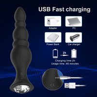 Anale Perlen Analplug Vibrator für Analmassage Erregendes Anus-Gerät für Frauen und Männer Anale Sexspielzeuge Analplug