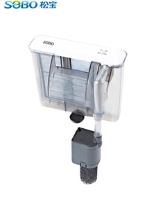 Filtre d'aquarium suspendu SOBO <span class=keywords><strong>de</strong></span> <span class=keywords><strong>grande</strong></span> taille, filtration en 3 étapes, oxygénation, désodorisation, pompe à cascade, ultra silencieux, en plastique - Product Image 3