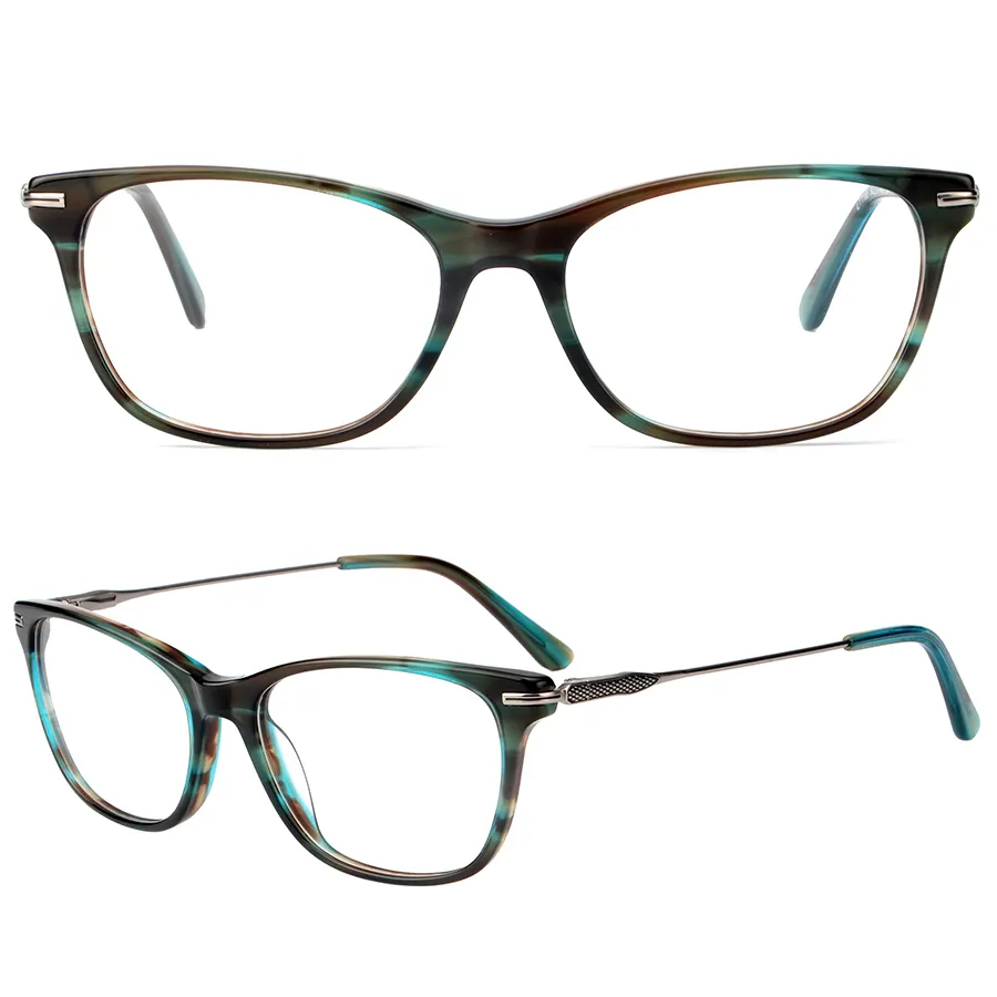 Amostra grátis Acetato plástico novos estilos óculos, anos novos 2024 óculos, atacado óculos ópticos