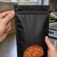 Sacs Doypack refermables à fermeture éclair en aluminium transparent de qualité alimentaire avec logo personnalisé OEM pour bonbons et snacks, pochettes verticales