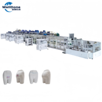Welldone usine de production de pantalons menstruels jetables haute efficacité Machine période culotte faisant la Machine adulte pantalon Machine