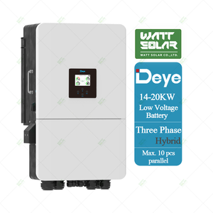 ממיר אחסון סולארי תלת פאזי Deye 14-20kW עם שני MPPT, הפעלה/כיבוי אוטומטי, רשת/לא רשת, גל סינוס טהור, אספקת חשמל ללא הפרעות - Product Image 3