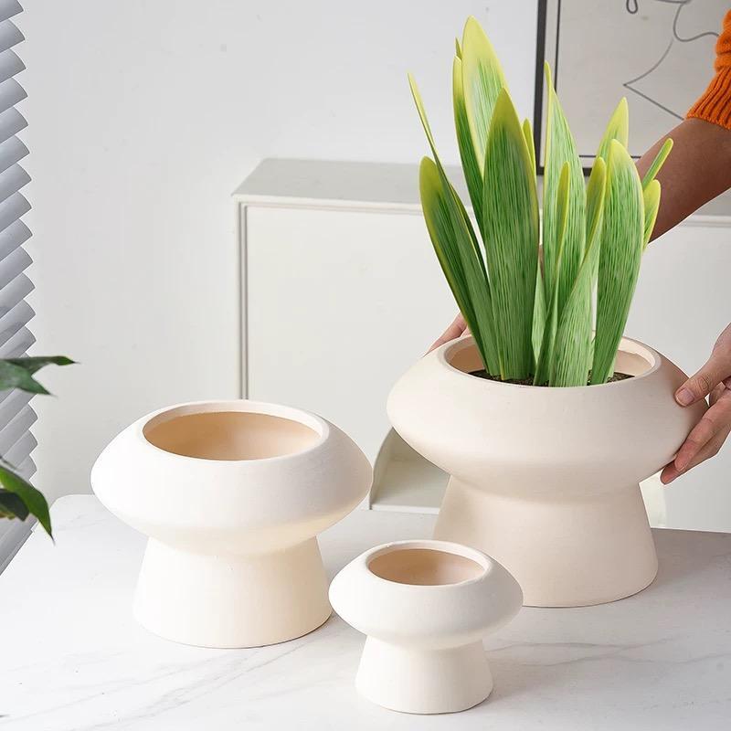 Nordic Creative Terracotta Ceramic Planter Pot for Indoor Living Room Decor - View 2