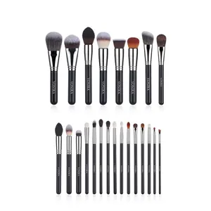 Professional Makeup Brush Set Vonira VPS-11 Luxury 23Pcs Professional Makeup Brush Set Brochas De Maquillaje With Brass Copper Ferrule Custom Private Label