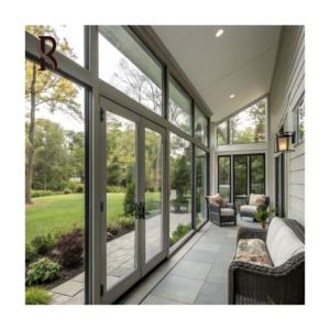 Rising Modern Aluminium Sunroom Factory Venta caliente Proyecto de acristalamiento de jardín insonorizado para villas <span class=keywords><strong>Casa</strong></span> de vidrio caliente Diseño de pérgola - Product Image 4