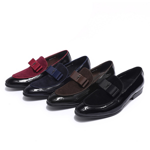 Zapatos de <span class=keywords><strong>charol</strong></span> de lujo para <span class=keywords><strong>hombre</strong></span>, calzado Formal con nudo de mariposa, de negocios, hechos a mano, de alta calidad, para fiesta y boda - Product Image 2