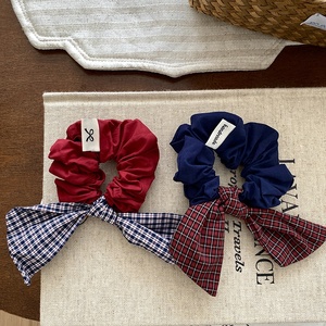 אופנה משובץ bowknot scunchies עבור בנות תינוק חמוד מתוק חמוד שיער אלגנטי לילדים אביזרי שיער - Product Image 1
