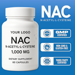 <span class=keywords><strong>Complément</strong></span> <span class=keywords><strong>NAC</strong></span> certifié GMP, N-Acétyl-L-Cystéine 1000mg, capsules de soutien antioxydant pour adultes - <span class=keywords><strong>Complément</strong></span> <span class=keywords><strong>alimentaire</strong></span> en marque privée - Product Image 4