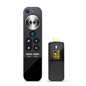 Bon TV Stick Android 13 8K HDR Streaming Device Wifi6 TV Dongle H96 Max M3 avec télécommande vocale 2.4G