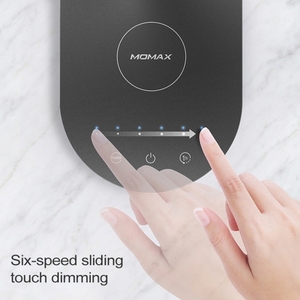 Control táctil Aleación de aluminio <span class=keywords><strong>Momax</strong></span> QL1 2 en 1 Cargador inalámbrico de carga rápida estándar con lámpara LED para teléfono móvil - Product Image 5