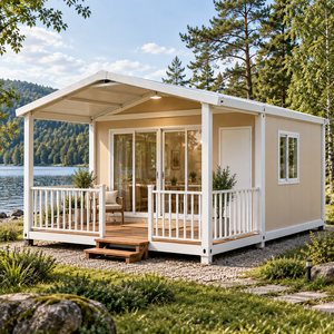 Casa Plegable con Baño, Mini Casa de Acero Ligero, 2 Dormitorios, Casa Contenedor de 20, 30 y 40 Pies con Terraza - Product Image 3