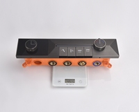 Corps de robinet de douche thermostatique en laiton dissimulé inverseur à 4 voies mitigeur de douche de bain vanne de commande murale pour une utilisation dans la salle de bain