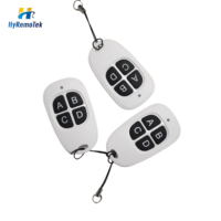 Télécommande universelle sans fil RF IR Hyremotek à 4 boutons avec voyant lumineux LED en plastique certifiée CE ROHS Garantie 1 an Fixe