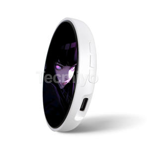 アニメラペルピンタッチスクリーン面白いギフト<span class=keywords><strong>LCD</strong></span>電子名札スマートデジタルピンアニメデジタルディスプレイバッジ - Product Image 6