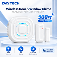 Daytech Wireless Door Sensor with Receiver IP55 Waterproof 150m Long Range Door Open Alarm Chime for Home Security