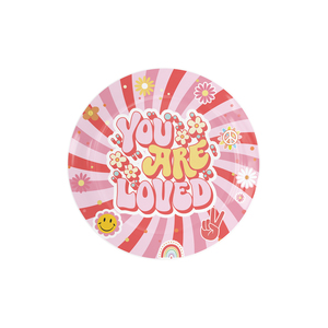 Hippie Two groovy bohémien party decorazione fornisce set di stoviglie per palloncini di carta - Product Image 2