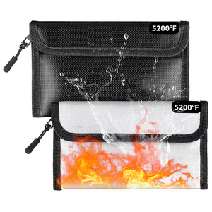 Sac Faraday ignifuge et étanche avec logo personnalisé, <span class=keywords><strong>anti</strong></span>-vol, résistant au <span class=keywords><strong>feu</strong></span>, <span class=keywords><strong>pochette</strong></span> pour documents, argent liquide et passeport - Product Image 3