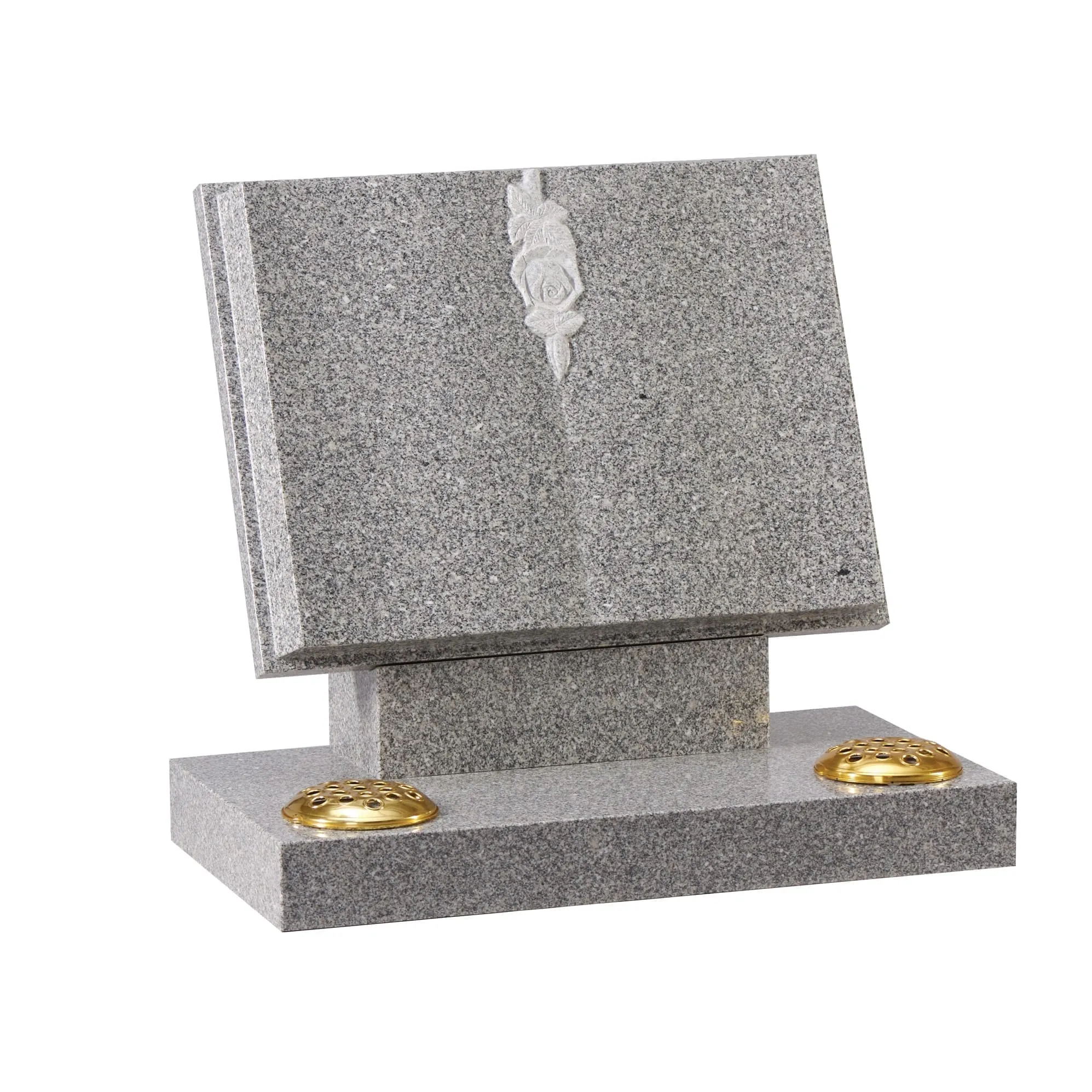 Guter Preis grau G603 Granit Basis mit Buch & Sockel Granit Grabstein