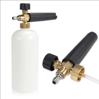 Lance à mousse de neige de nettoyage de voiture OEM lavage de voiture en laiton robuste 1/4 'Canon à neige de lavage de voiture à connexion rapide