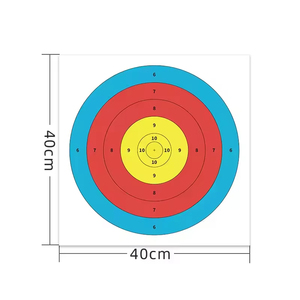 <span class=keywords><strong>Cible</strong></span> de tir à l'arc en papier pour <span class=keywords><strong>compétition</strong></span> et entraînement, cercle complet, avec points de référence, impression couleur claire - Product Image 3