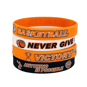 Orangegift 低价批发可调节尺寸硅胶腕带，橡胶腕带可定制印刷徽标文字 - Product Image 1