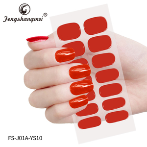 Stiker Kuku Gel Semi Cured Desain Kustom Personal, Kuku Jari Full Cover Bahan Resin Tinta Ramah Lingkungan Pra-Desain - Product Image 3