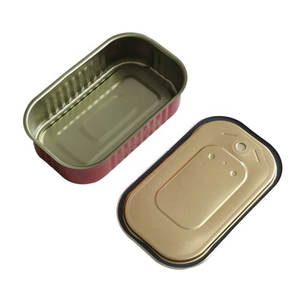 Latas para envasar sardinas, latas rectangulares vacías <span class=keywords><strong>de</strong></span> <span class=keywords><strong>sardina</strong></span>, embalaje para anchoa, pescado, mariscos, carne <span class=keywords><strong>de</strong></span> cangrejo - Product Image 2