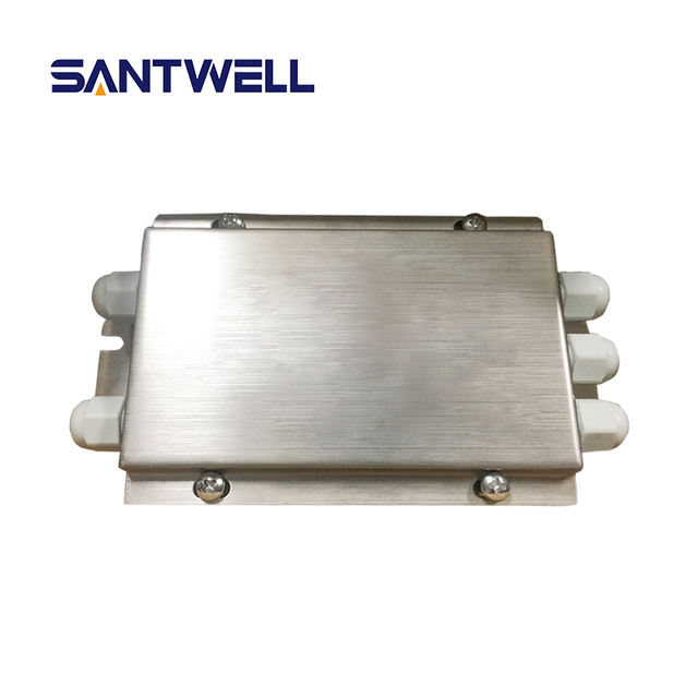 Santwell Waterproof Stainless Steel 304 Junction Box for Floor Scales Anti-Lighting 4-6 Line Analog Load Cell Connector